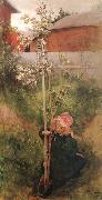 Carl Larsson Apple Blossoms Sweden oil painting artist